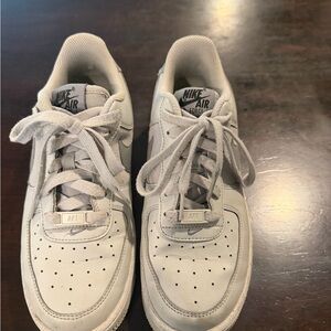 Nike Air Force 1 in Light Gray 6.5Y